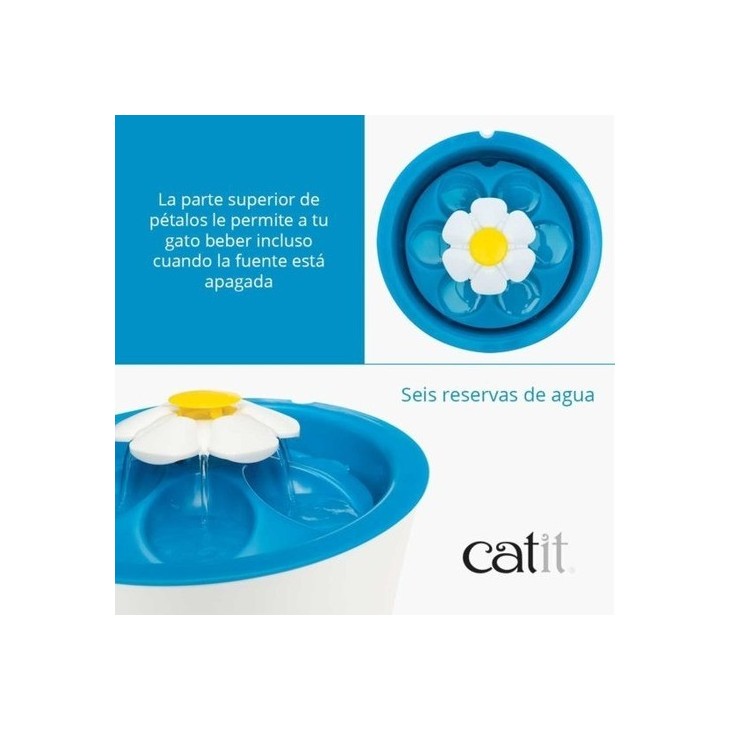 Catit Fuente de Agua Flower Fountain 3 lts LED