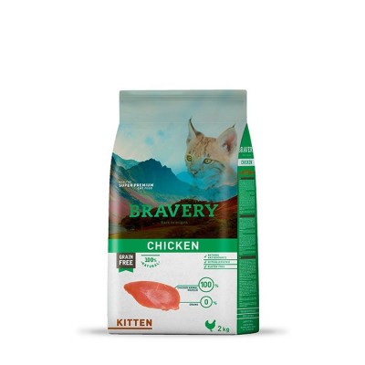 Bravery Kitten Salmón 2 kg